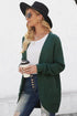 Pocket Knitted Solid Color Cardigan